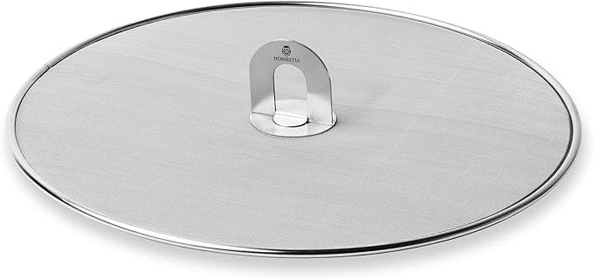 homestia 11 5 stainless splatter screen