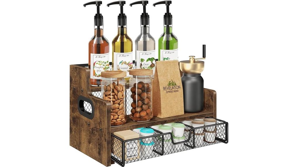 homode 3 tier syrup rack