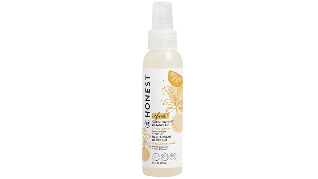 honest company citrus vanilla detangler