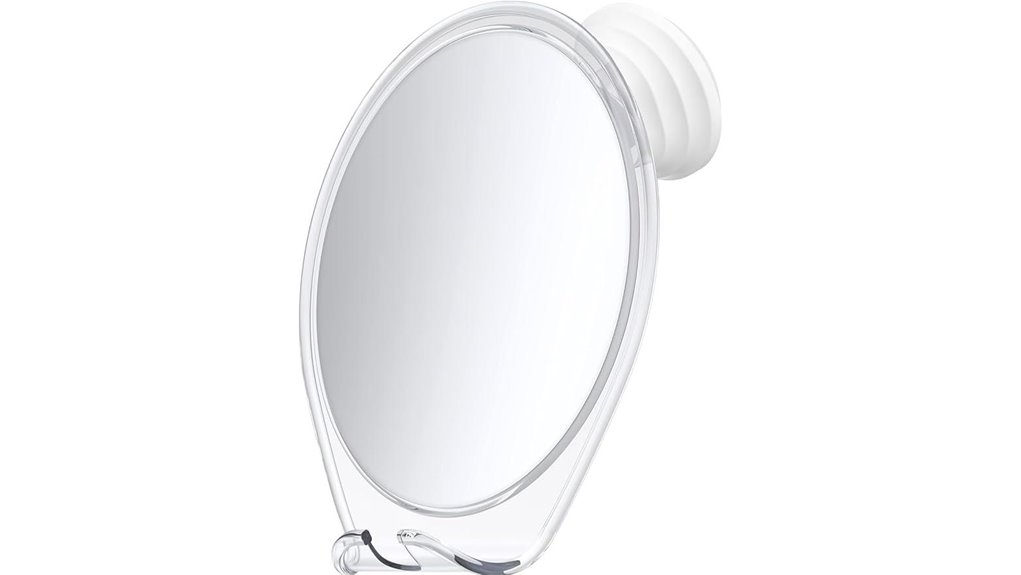 honeybull fogless shower mirror with suction mount