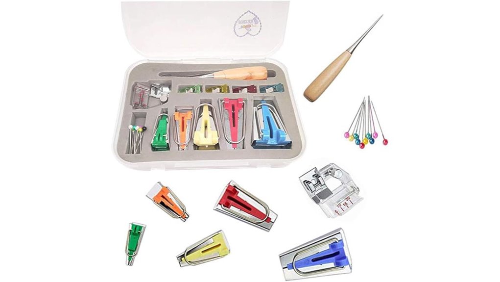 honeysew bias tape maker kit five sizes