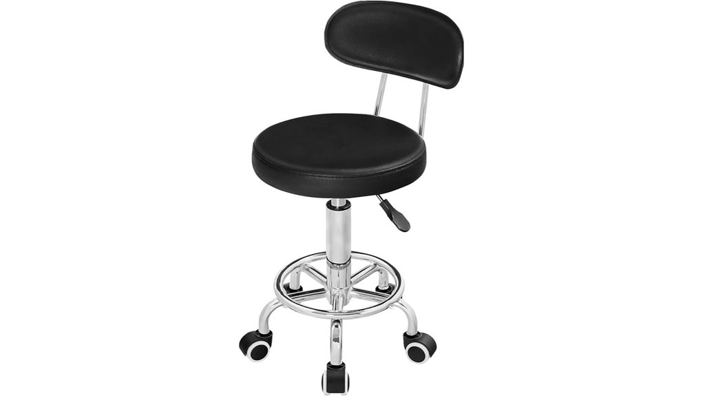 hoobro adjustable rolling stool