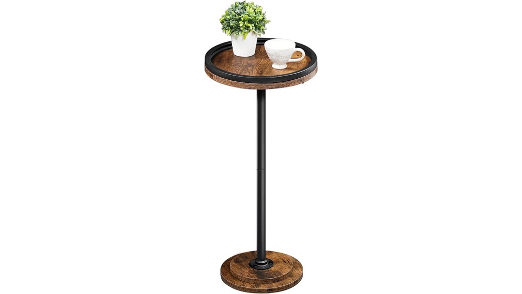 hoobro rustic brown pedestal