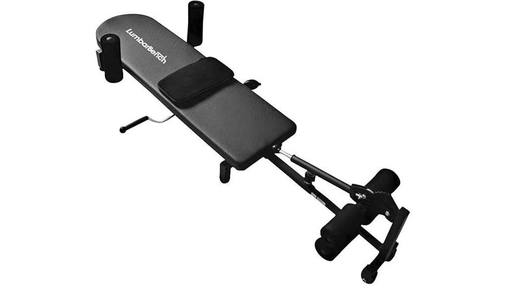 horizontal inversion lumbar bench