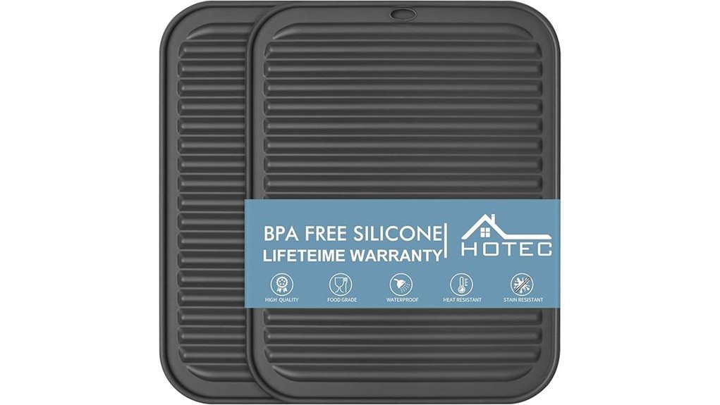 hotec heat resistant silicone trivets
