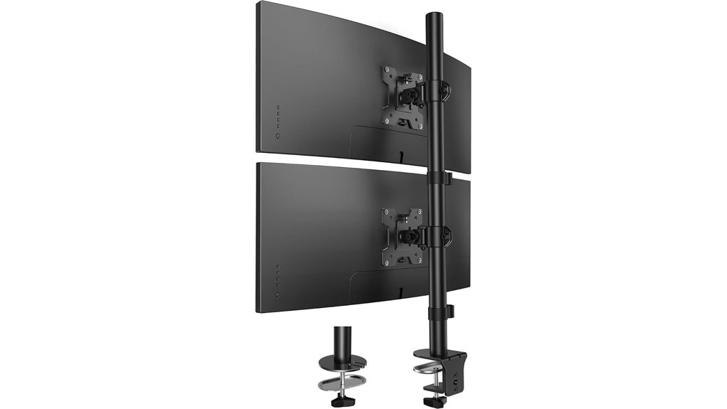 huanuo dual vertical monitor mount