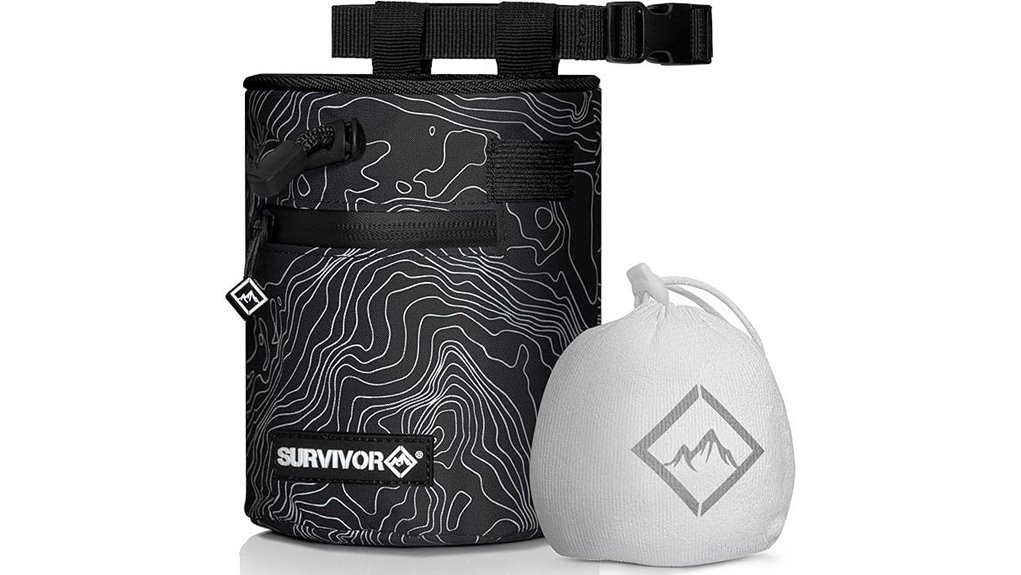 iconic topographic chalk bag