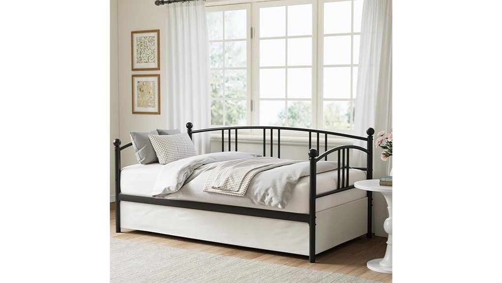 idealhouse twin daybed black metal