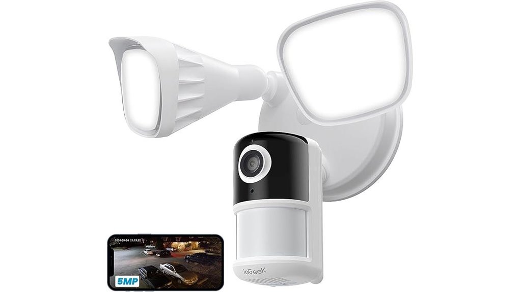 iegeek 5mp wifi floodlight camera
