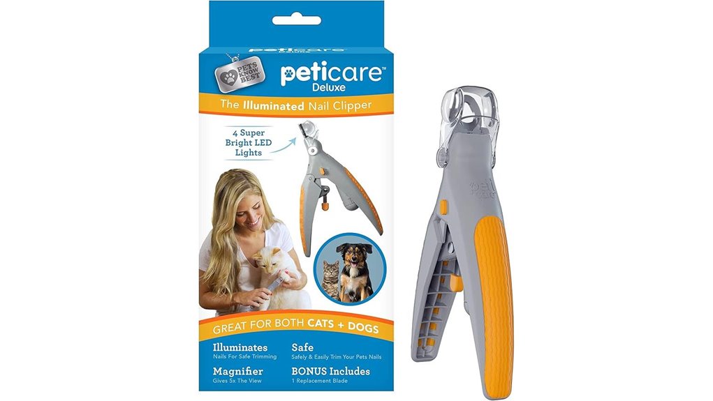 illuminated 5x magnification clipper