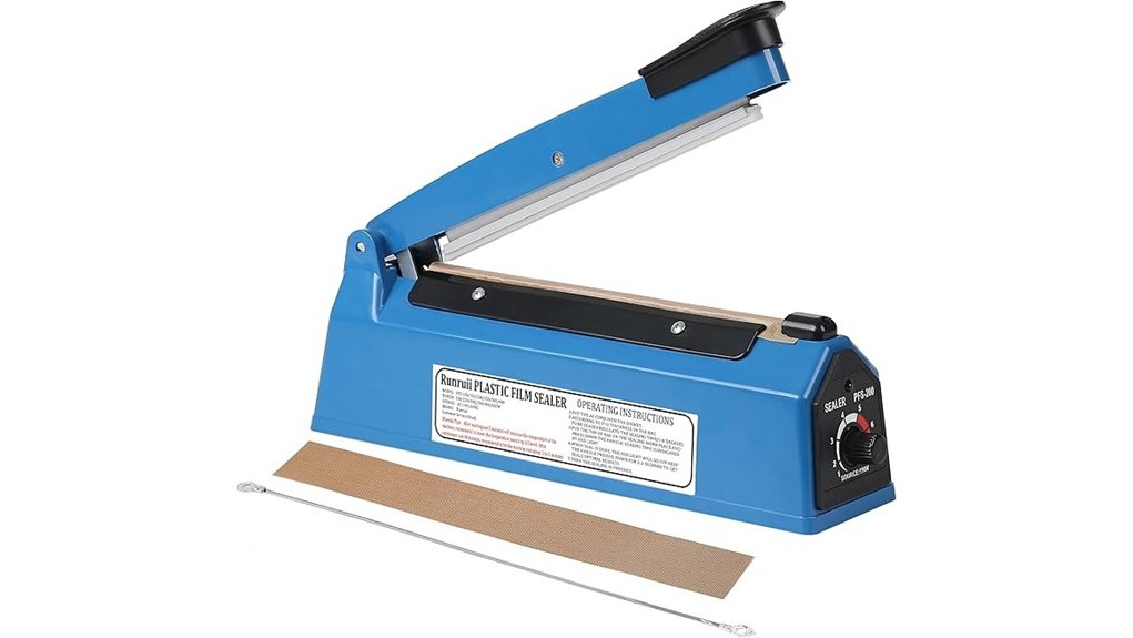 impulse heat sealer with replaceable elements
