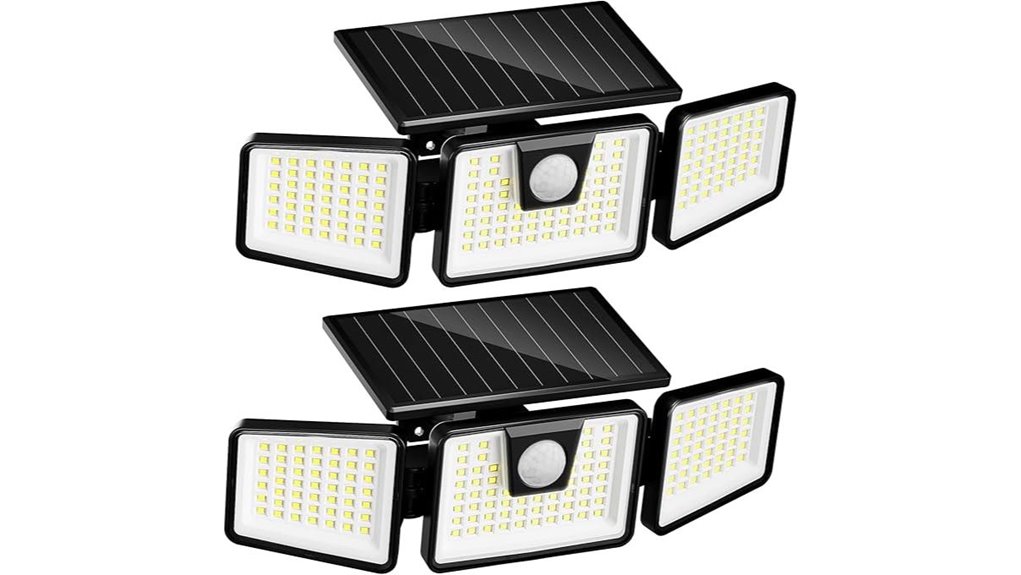 incx 3000lm solar lights 2 pack