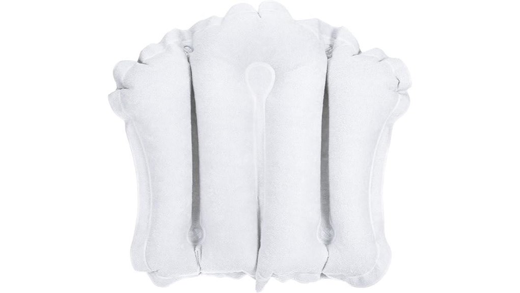 inflatable bath pillow suction