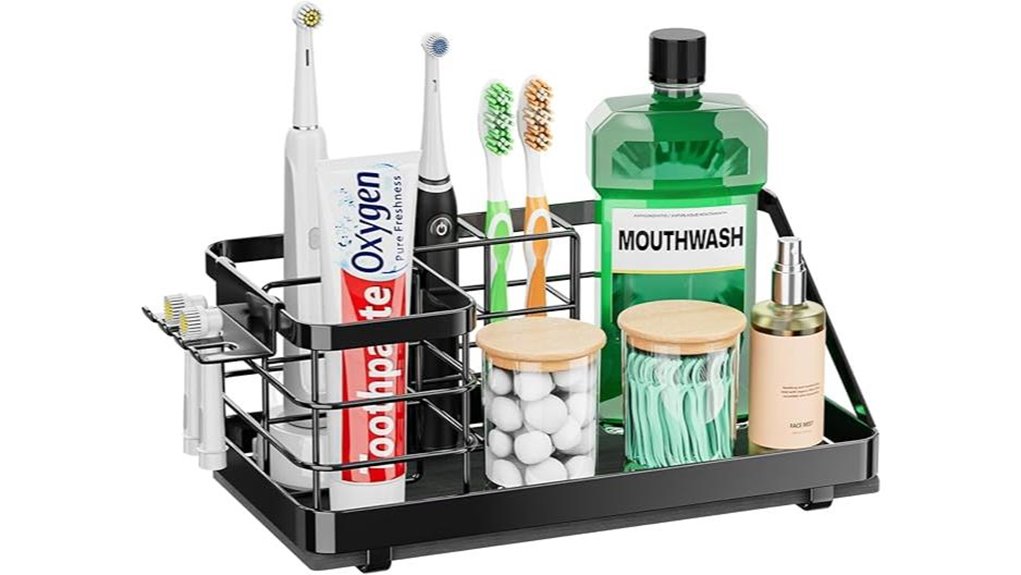instant drying black toothbrush holder