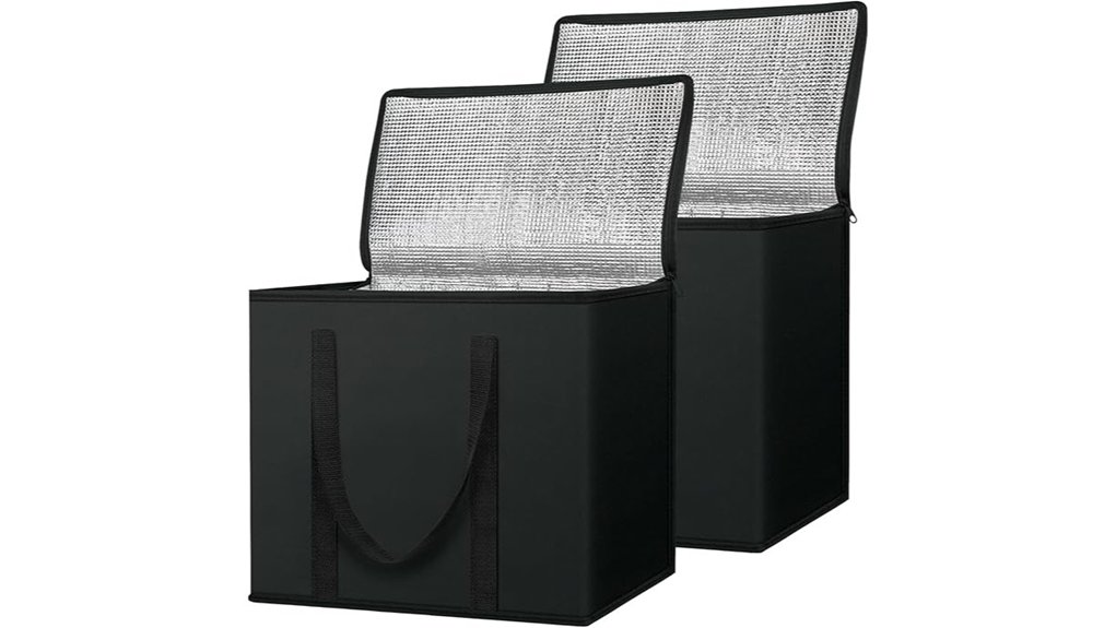 insulated 2 pack grocery bags