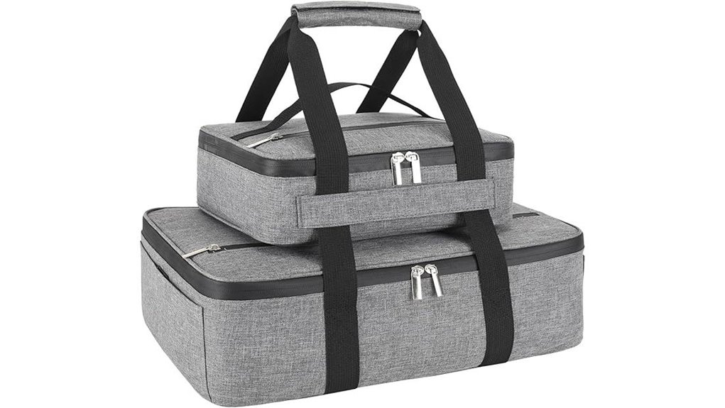 insulated carrier for casserole dishes