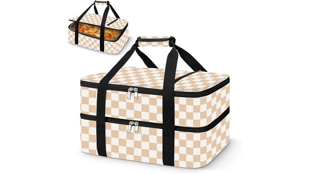 insulated casserole cooler bag