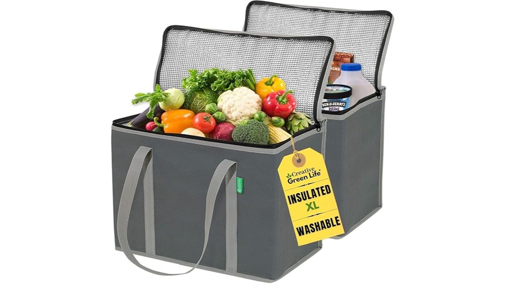 insulated grocery bag set