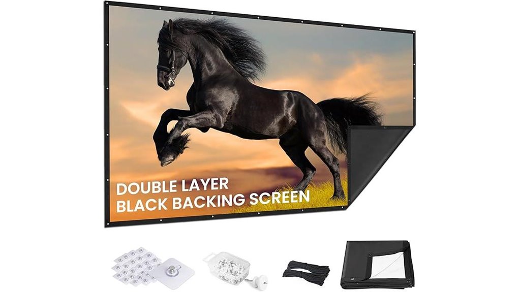 iolieo 120 inch 16 9 projector screen