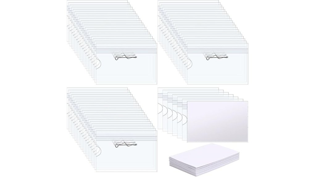 ira 100 piece clear holders