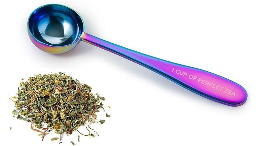 iridescent loose leaf spoon