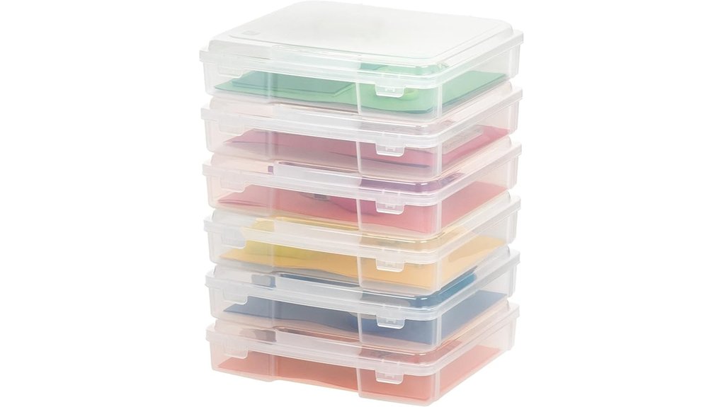 iris 6 pack clear storage