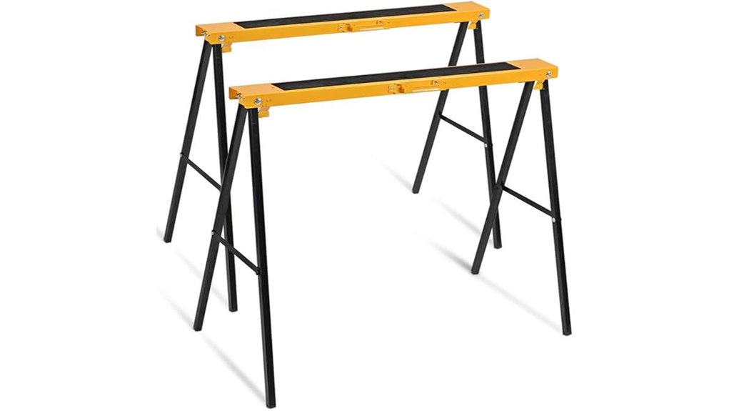 ironmax folding saw horses non slip 2 pack