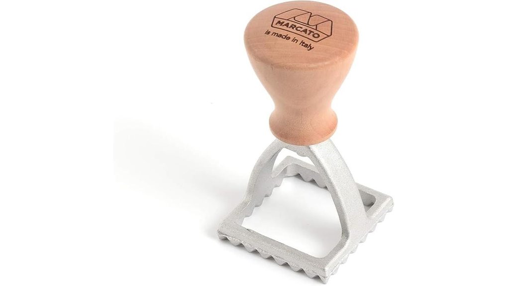 italian made square matte ravioli stamp
