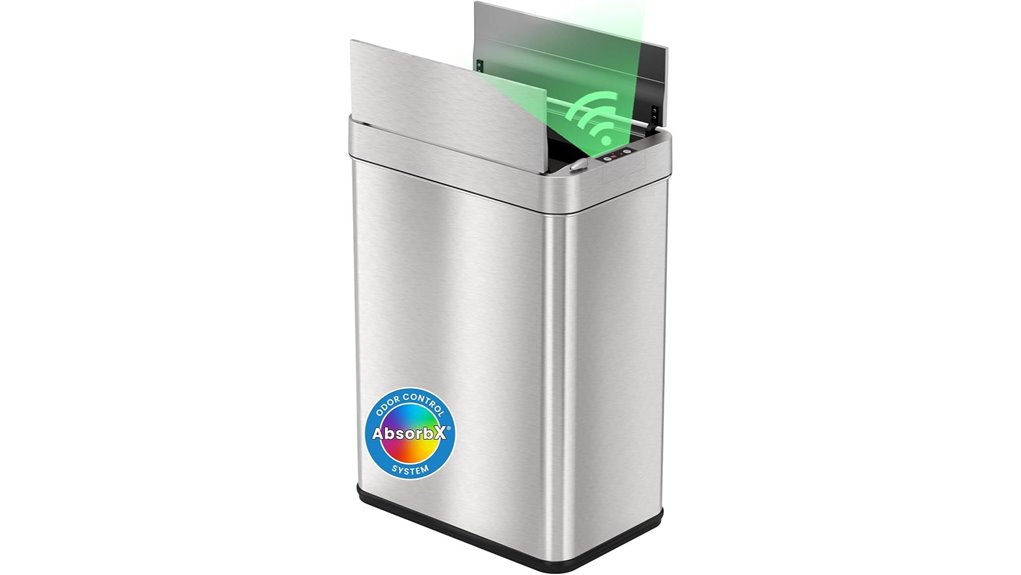itouchless 50l slim trash can