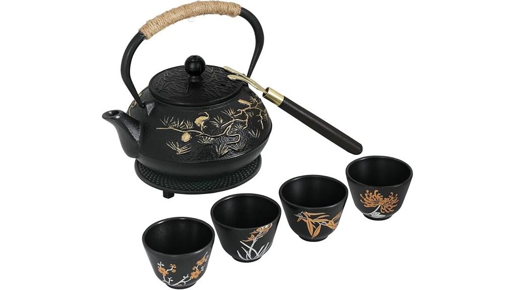 japanese cast iron 4 cup infuser