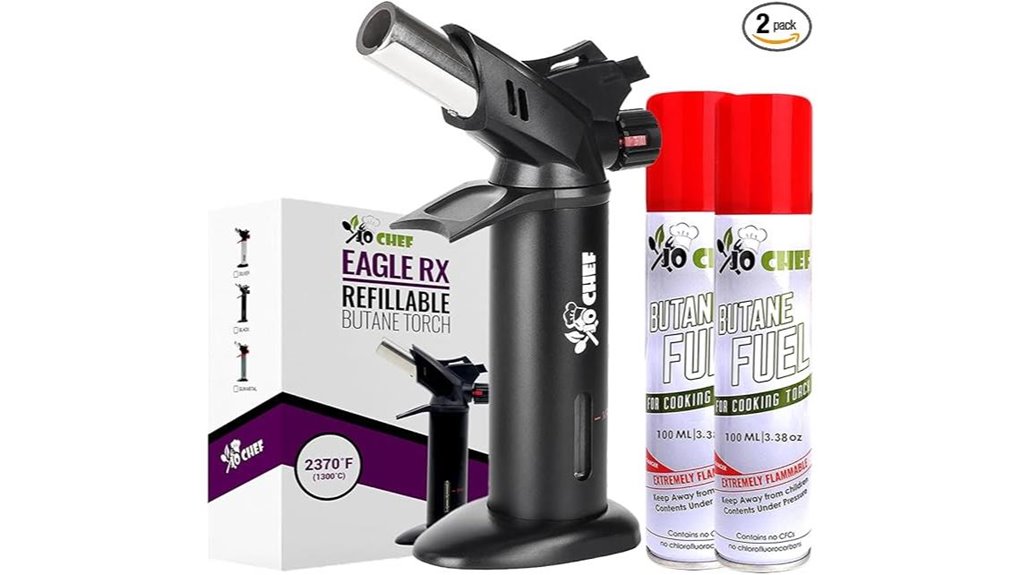 jo chef eagle rx creme brulee torch set