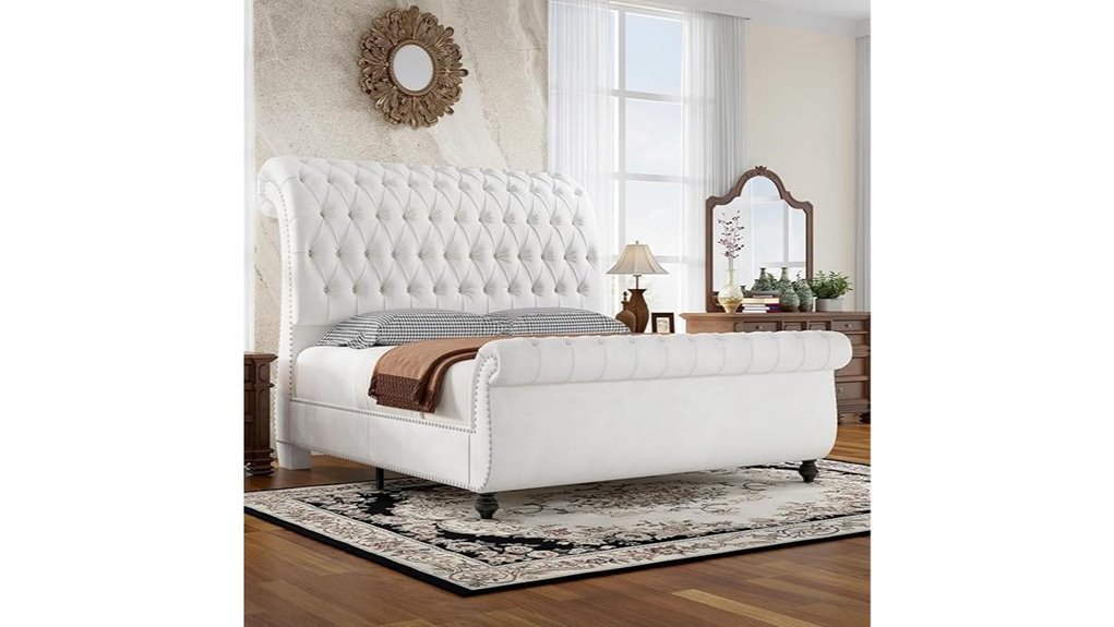 jocisland velvet bed frame
