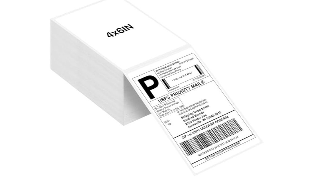 joyberg 4x6 labels with adhesive