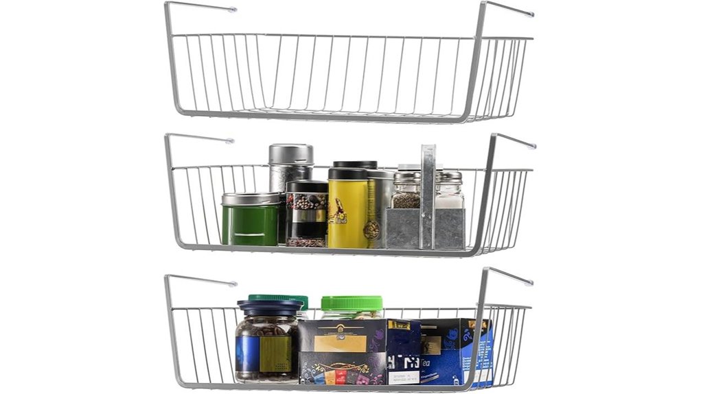 jucoan under shelf wire baskets