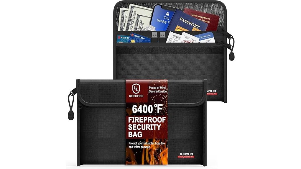 jundun fireproof money bags