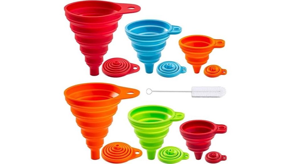 kalave collapsible silicone funnels