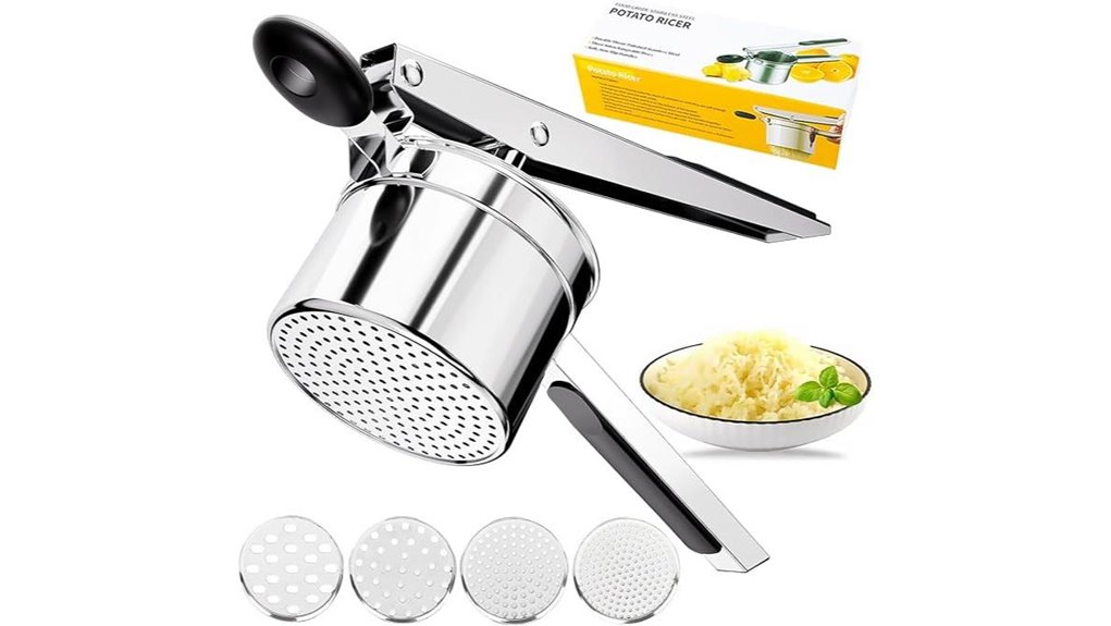 kaycrown potato ricer with discs