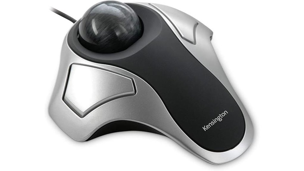 kensington orbit trackball silver black