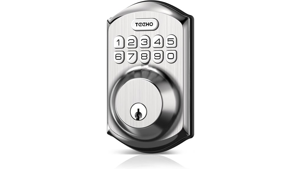 keyless entry door lock with keypad