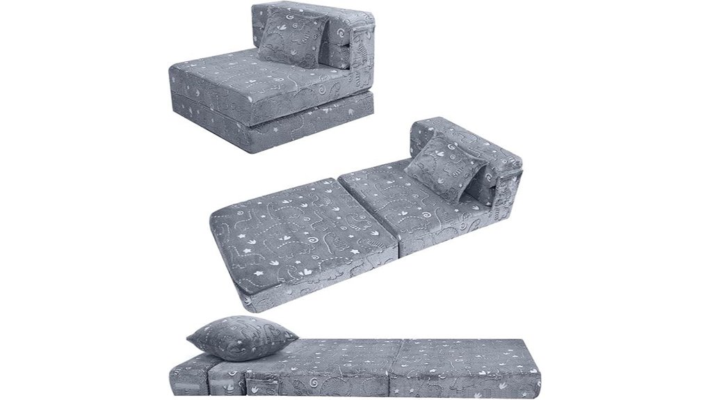 kids glow in dark couch mattress