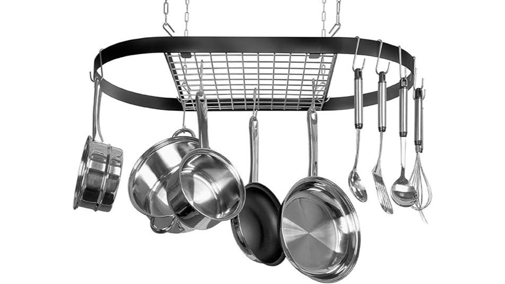 kinetic pot rack organizer