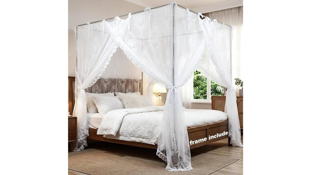 king size canopy curtain set