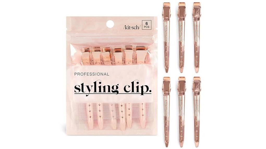kitsch rose gold clips
