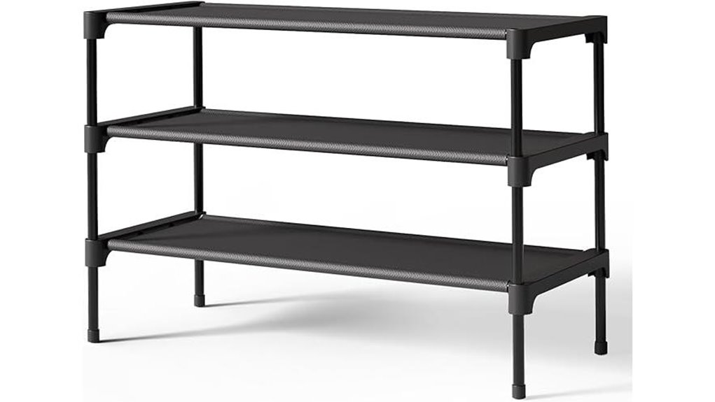 kitsure 3 tier shoe rack