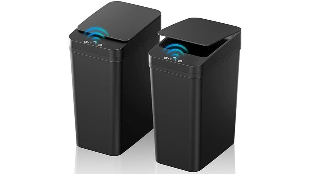koeyle 2 pack touchless trash cans