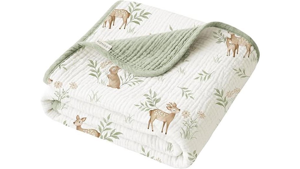 konssy muslin baby blanket