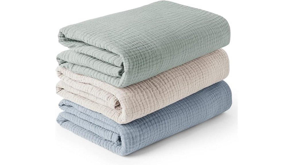 konssy muslin swaddle 3 pack
