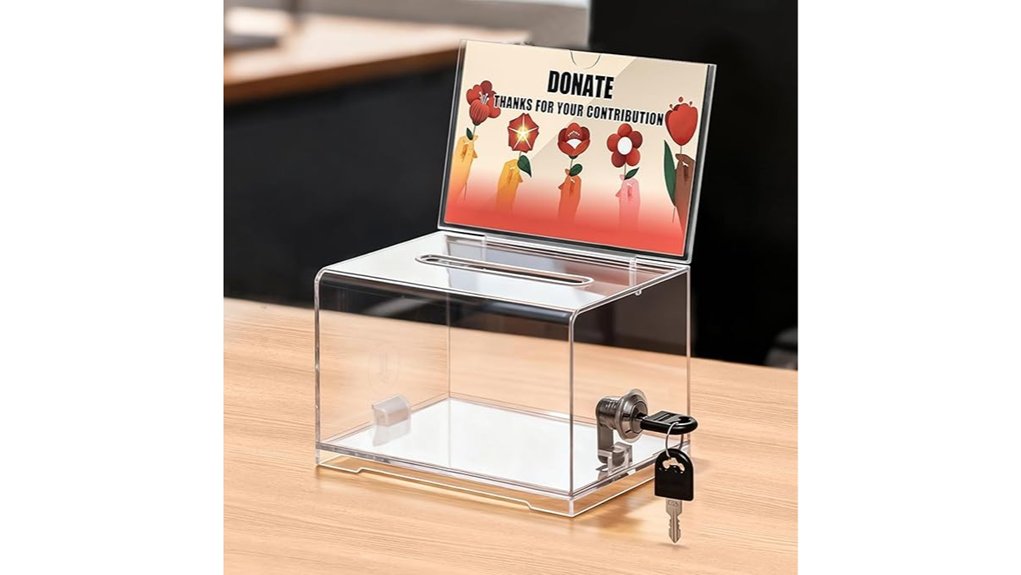 kyodoled clear lockable box