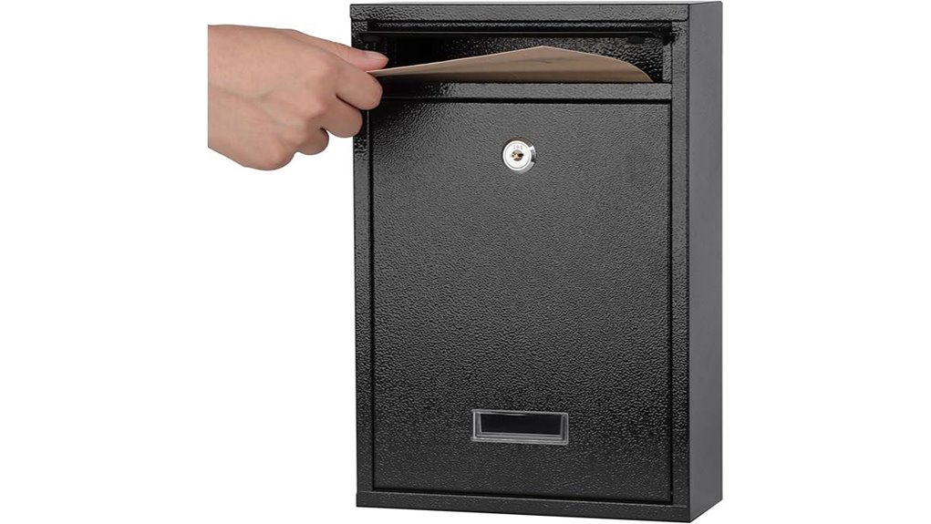 kyodoled locking mailbox with key drop