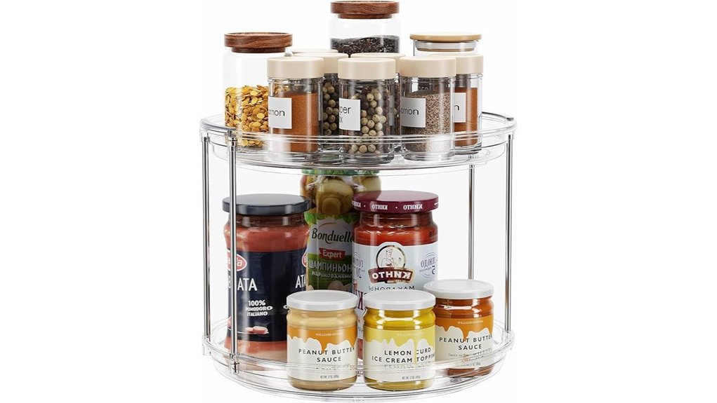 lamu 2 tier lazy susan